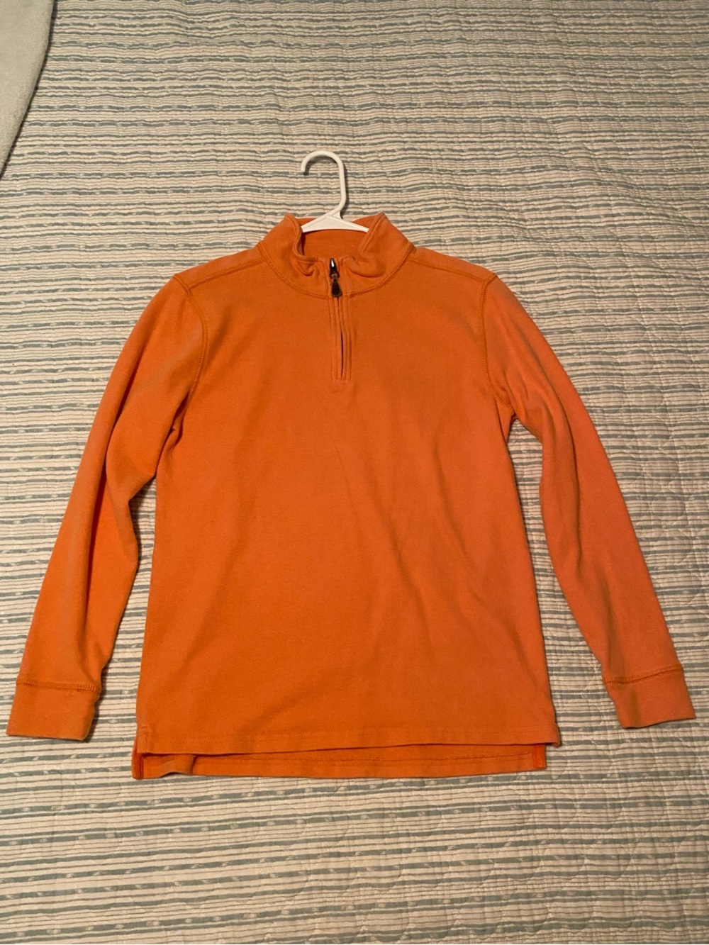 Crewcuts Boys Orange Quarter‑Zip Pullover Shirt
